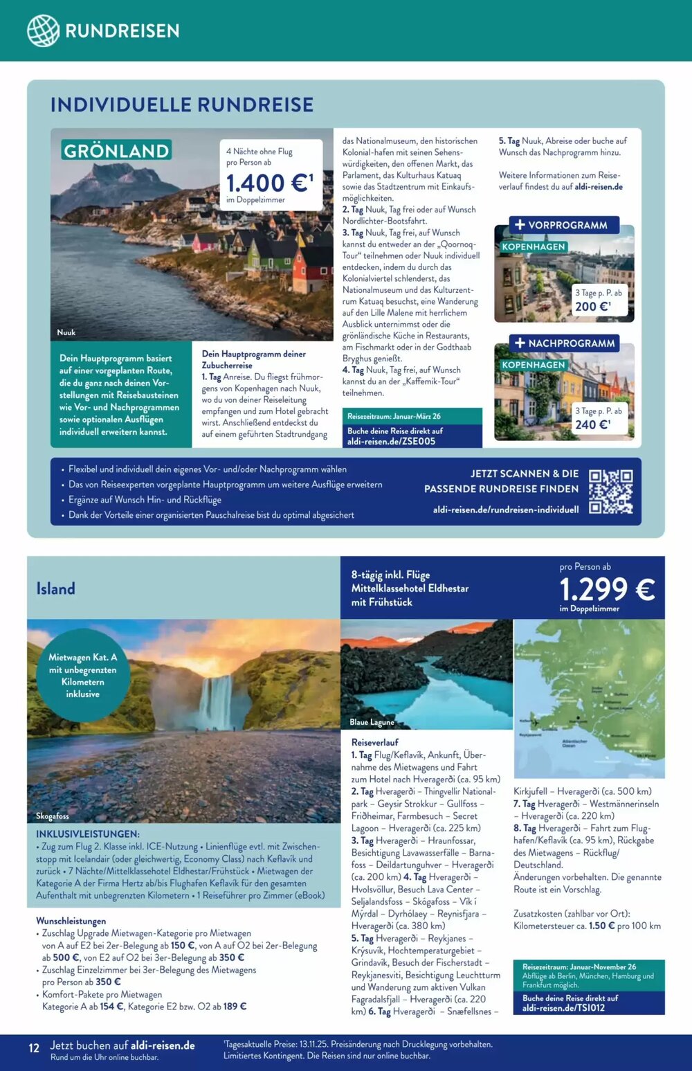 Aldi Süd Reisen Prospekt (ab 01.12.2025) zum Blättern - Seite 12
