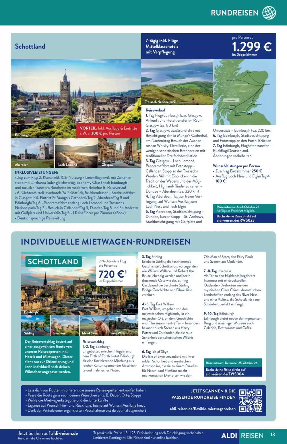 Aldi Süd Reisen Prospekt (ab 01.12.2025) zum Blättern - Seite 13