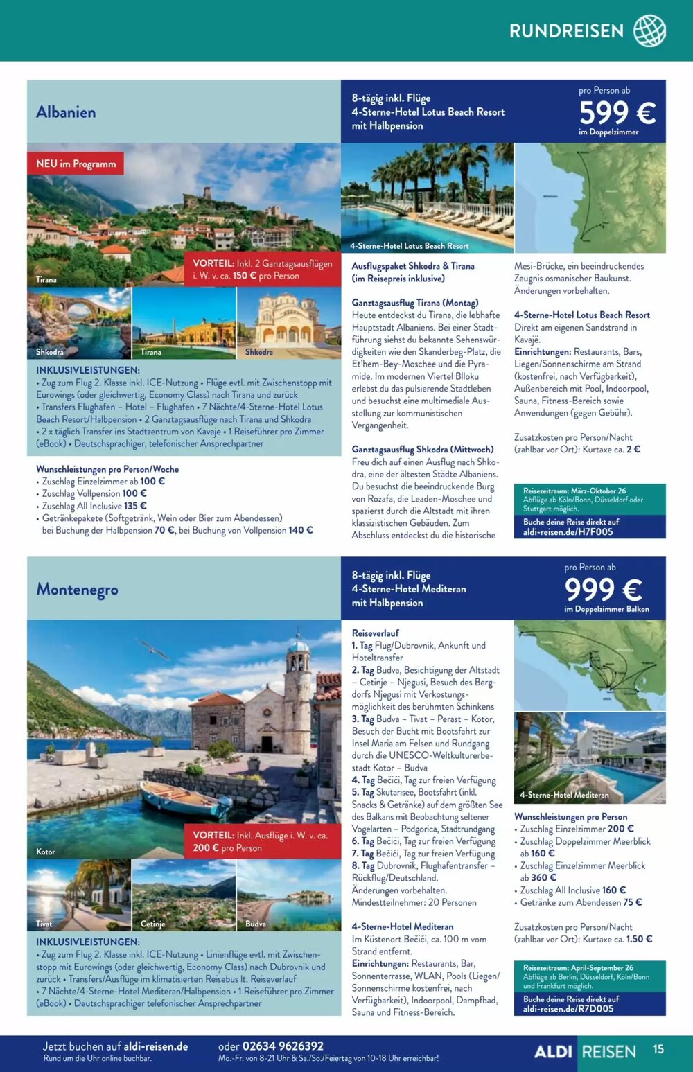 Aldi Süd Reisen Prospekt (ab 01.12.2025) zum Blättern - Seite 15