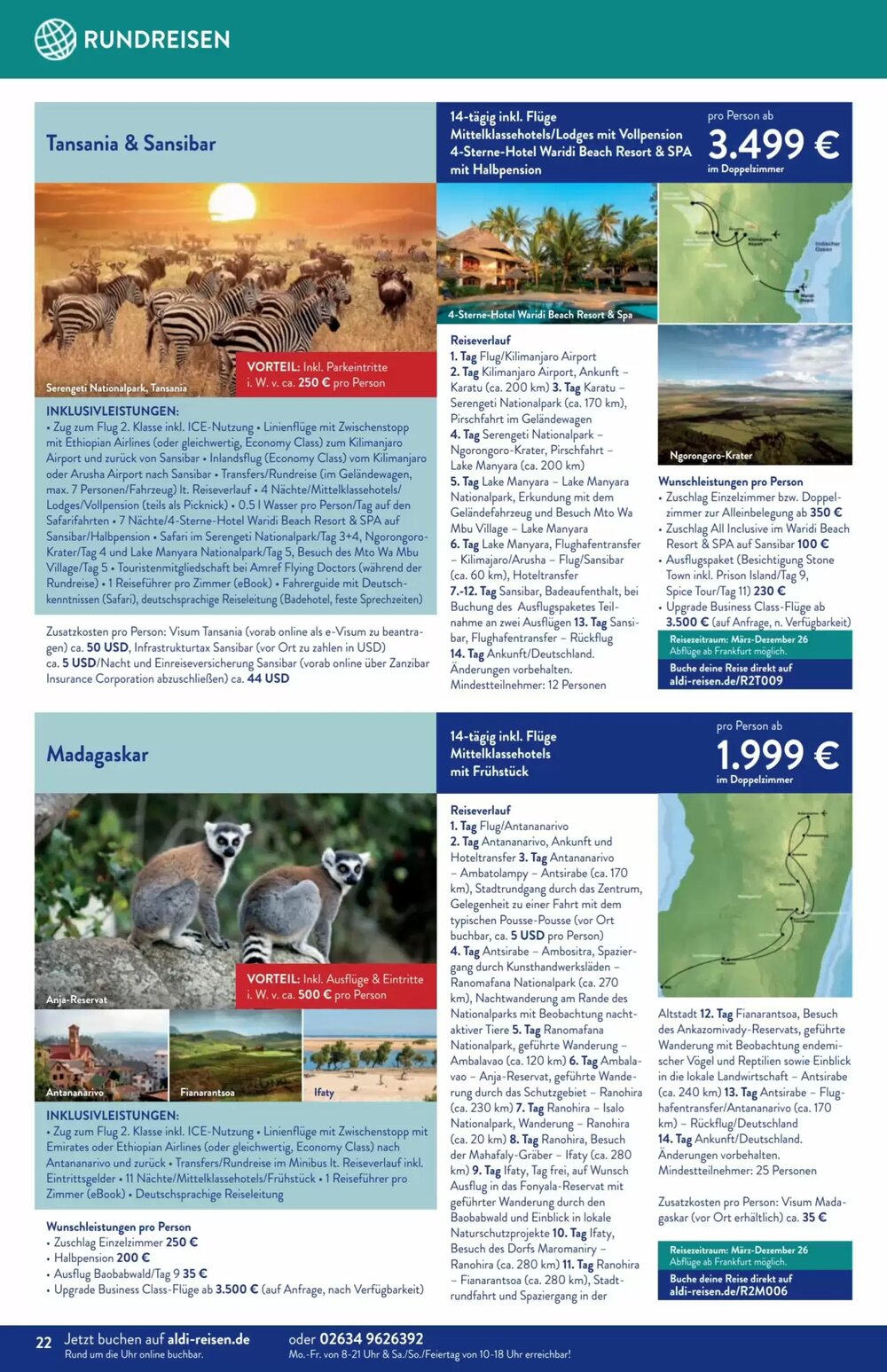 Aldi Süd Reisen Prospekt (ab 01.12.2025) zum Blättern - Seite 22