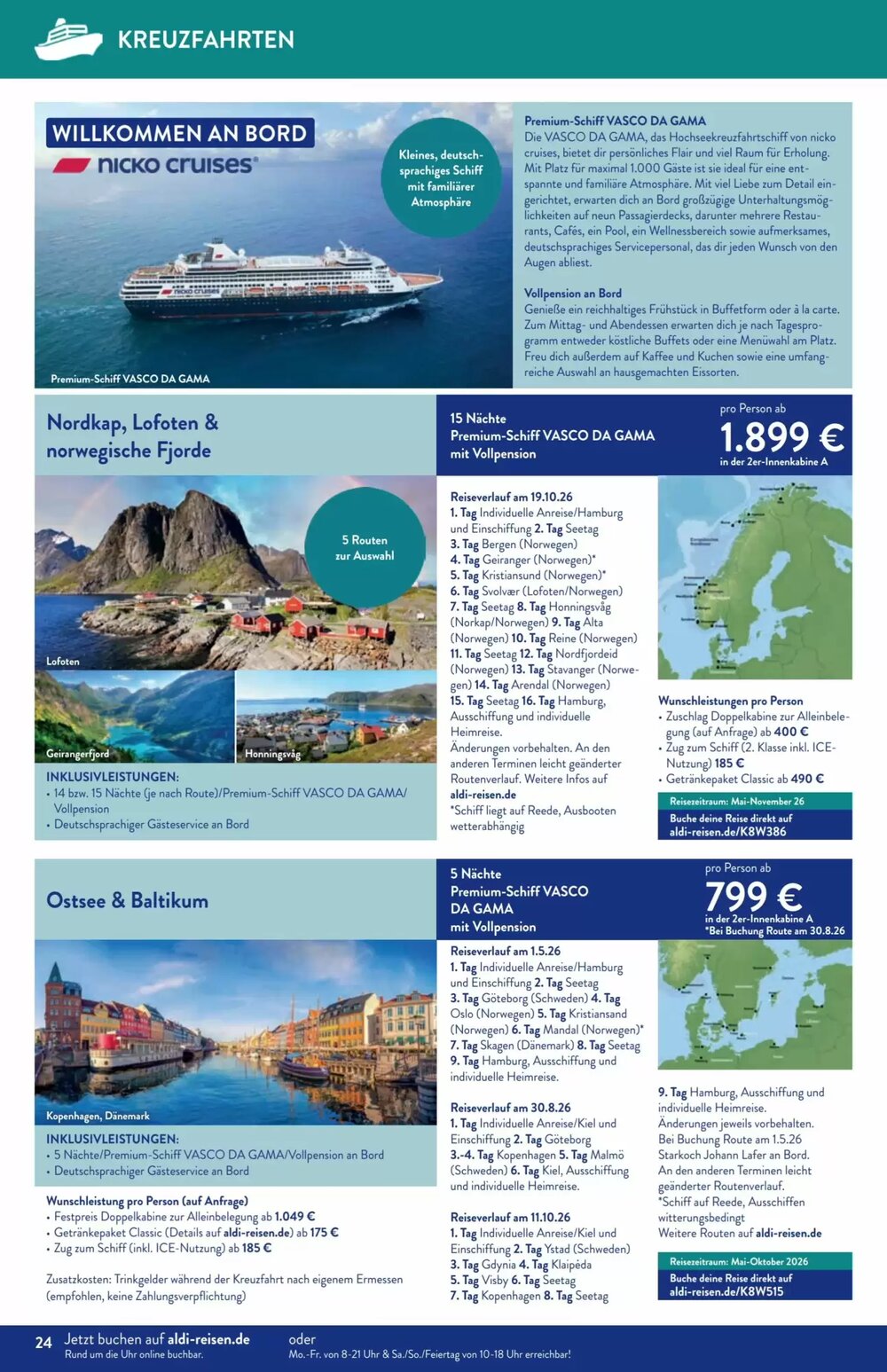 Aldi Süd Reisen Prospekt (ab 01.12.2025) zum Blättern - Seite 24