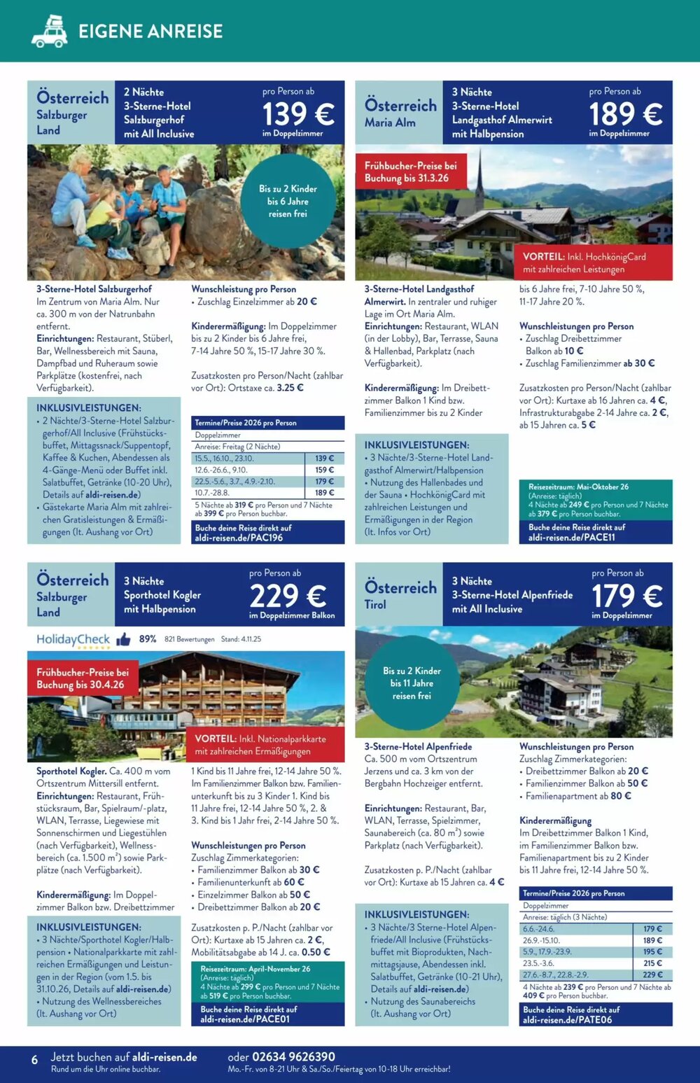 Aldi Süd Reisen Prospekt (ab 01.12.2025) zum Blättern - Seite 6