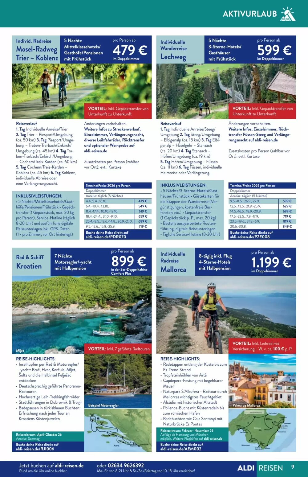 Aldi Süd Reisen Prospekt (ab 01.12.2025) zum Blättern - Seite 9