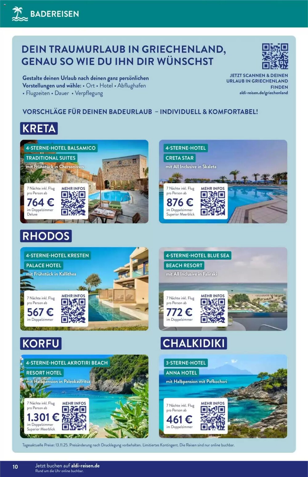 ALDI Nord Reisen Prospekt (ab 01.12.2025) zum Blättern - Seite 10
