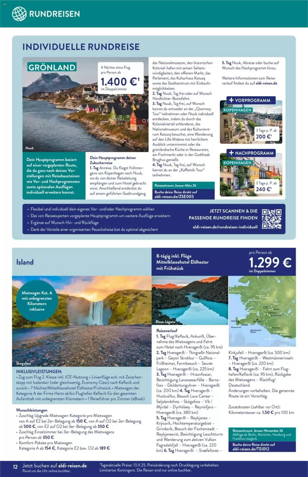 ALDI Nord Reisen Prospekt (ab 01.12.2025) zum Blättern - Seite 12