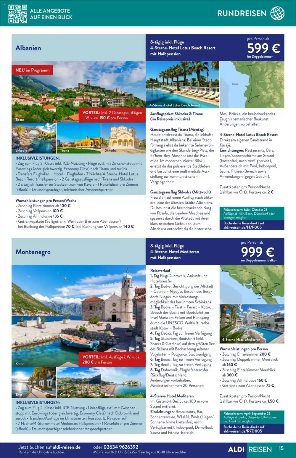 ALDI Nord Reisen Prospekt (ab 01.12.2025) zum Blättern - Seite 15
