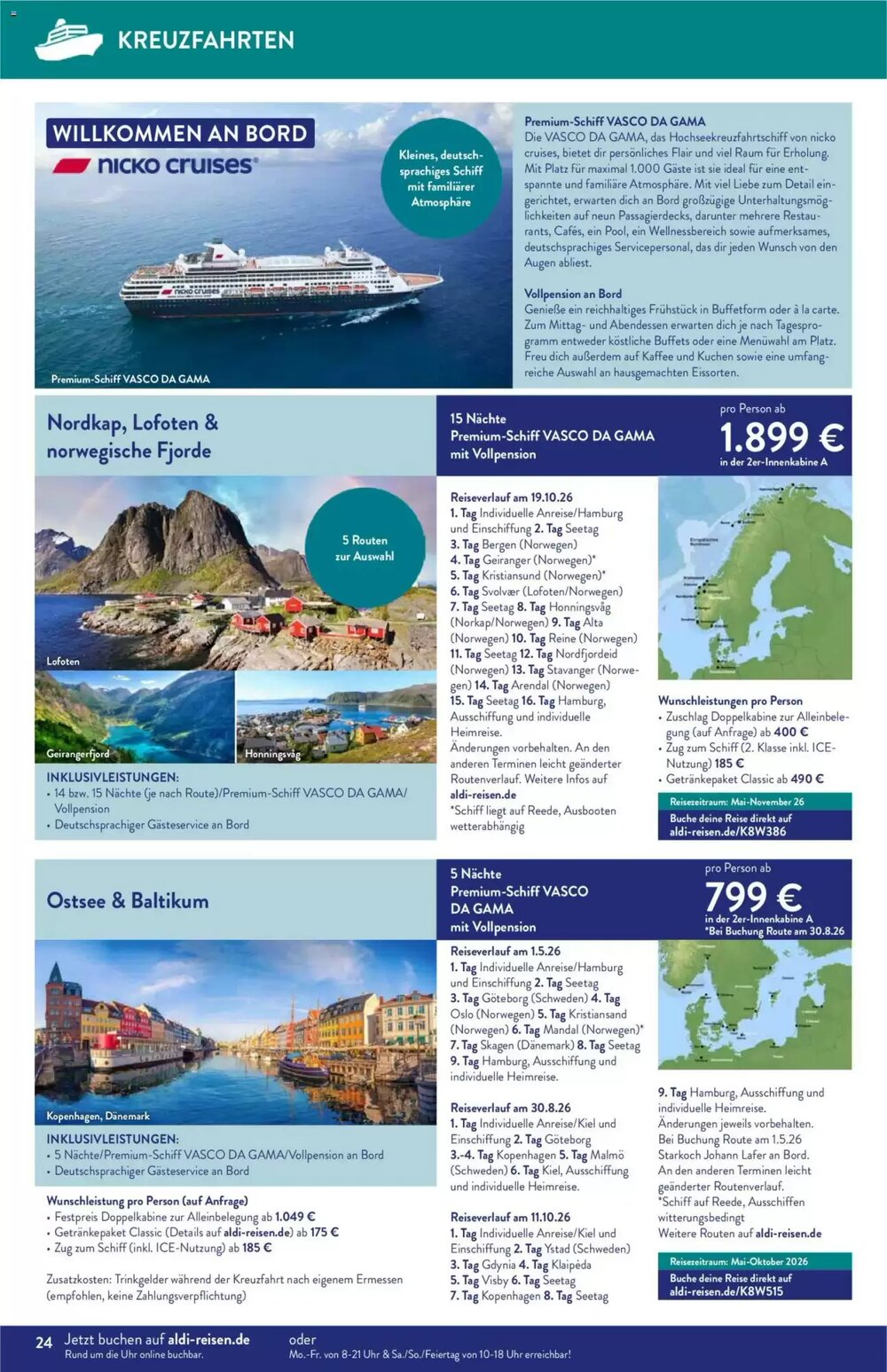 ALDI Nord Reisen Prospekt (ab 01.12.2025) zum Blättern - Seite 24