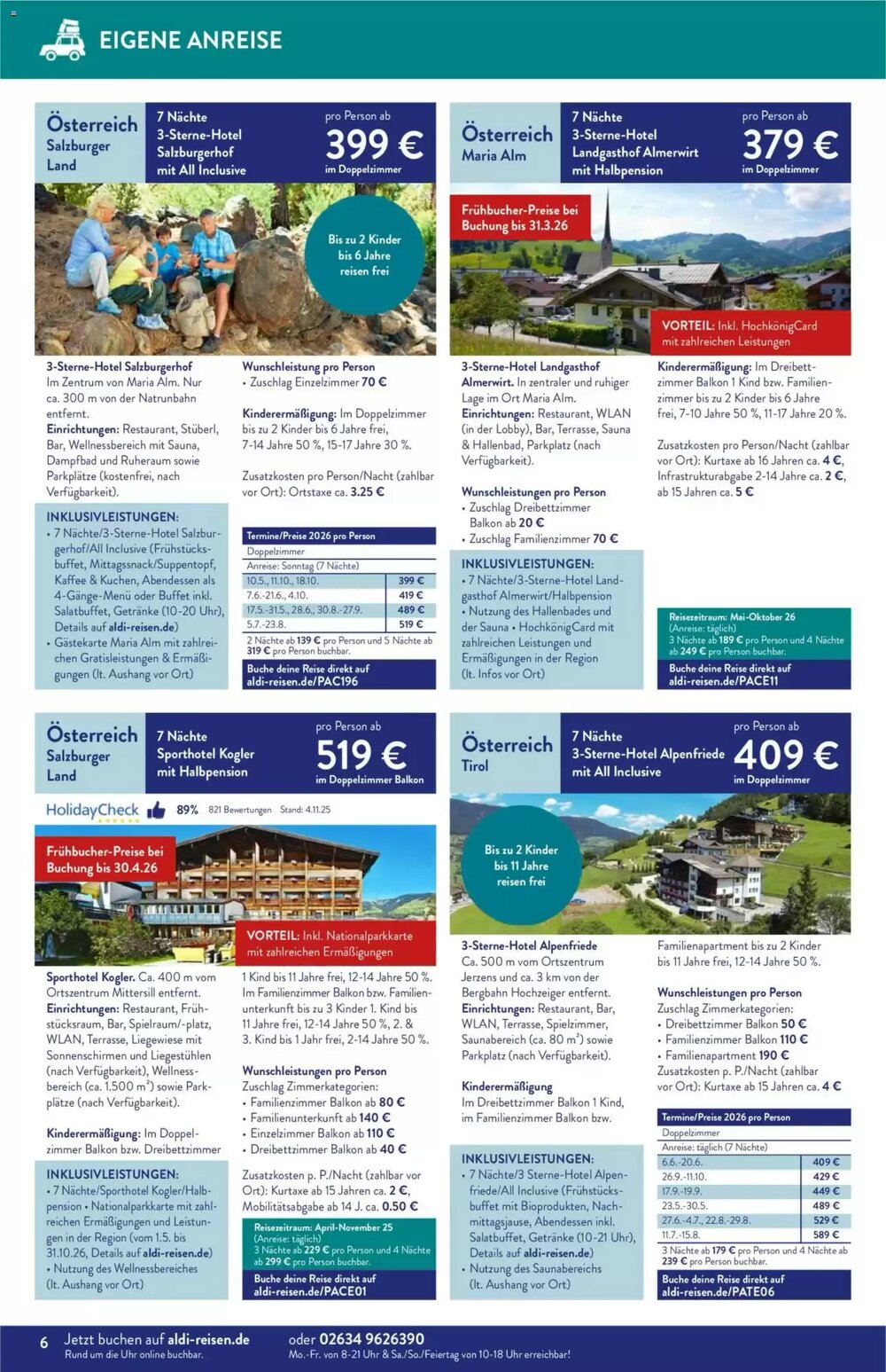 ALDI Nord Reisen Prospekt (ab 01.12.2025) zum Blättern - Seite 6