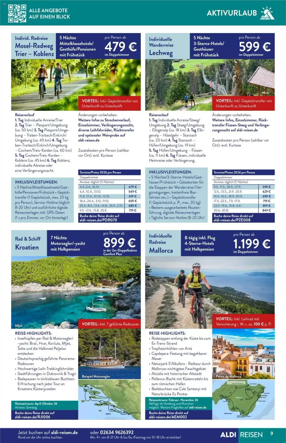 ALDI Nord Reisen Prospekt (ab 01.12.2025) zum Blättern - Seite 9