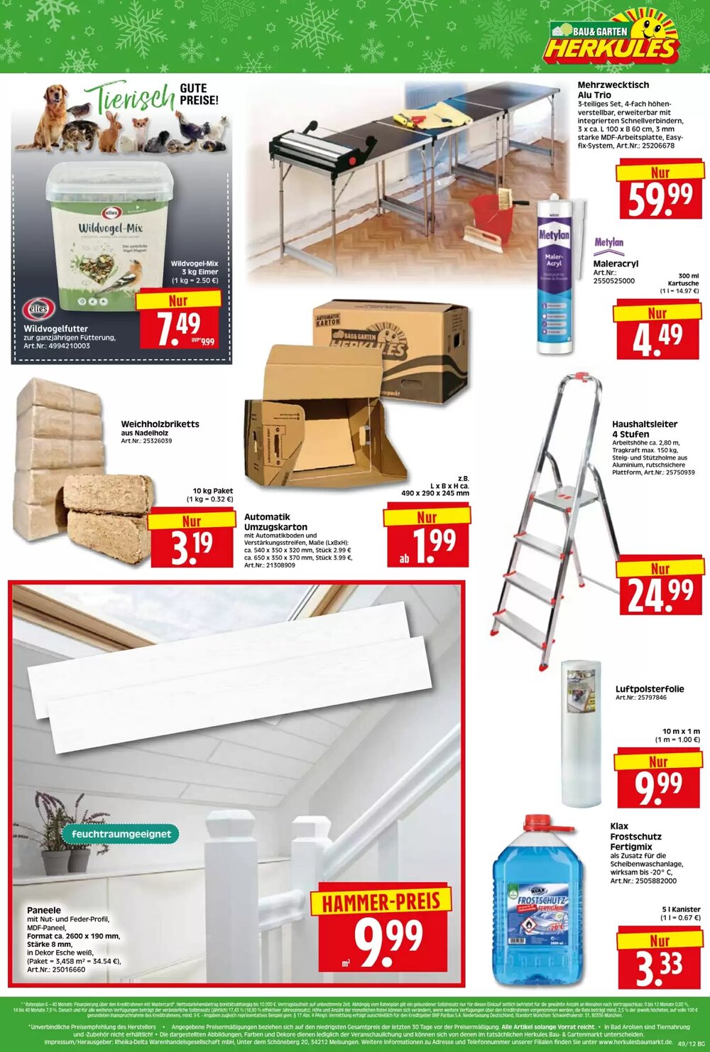 Herkules Baumarkt Prospekt (ab 01.12.2025) zum Blättern - Seite 12