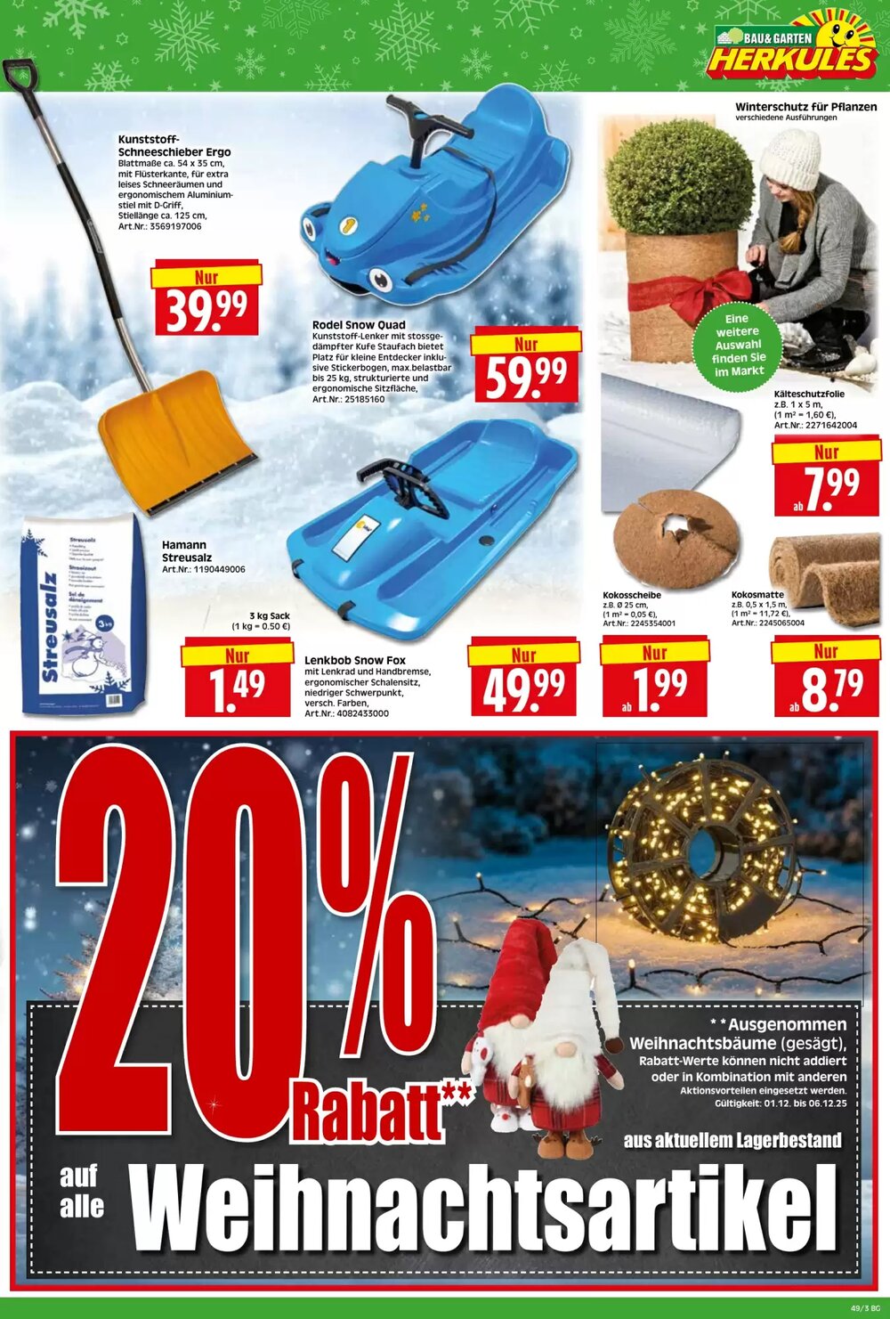 Herkules Baumarkt Prospekt (ab 01.12.2025) zum Blättern - Seite 3