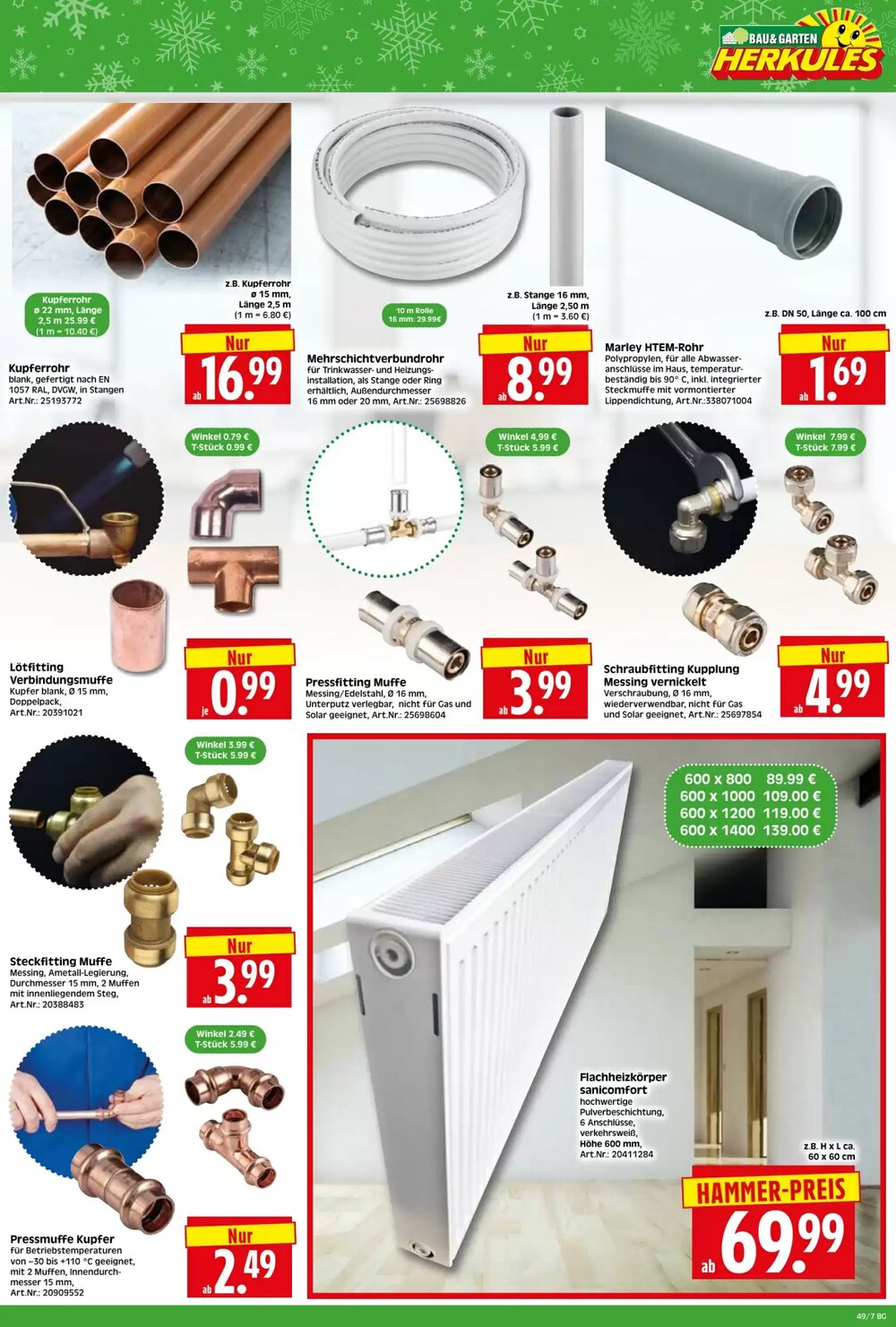 Herkules Baumarkt Prospekt (ab 01.12.2025) zum Blättern - Seite 7