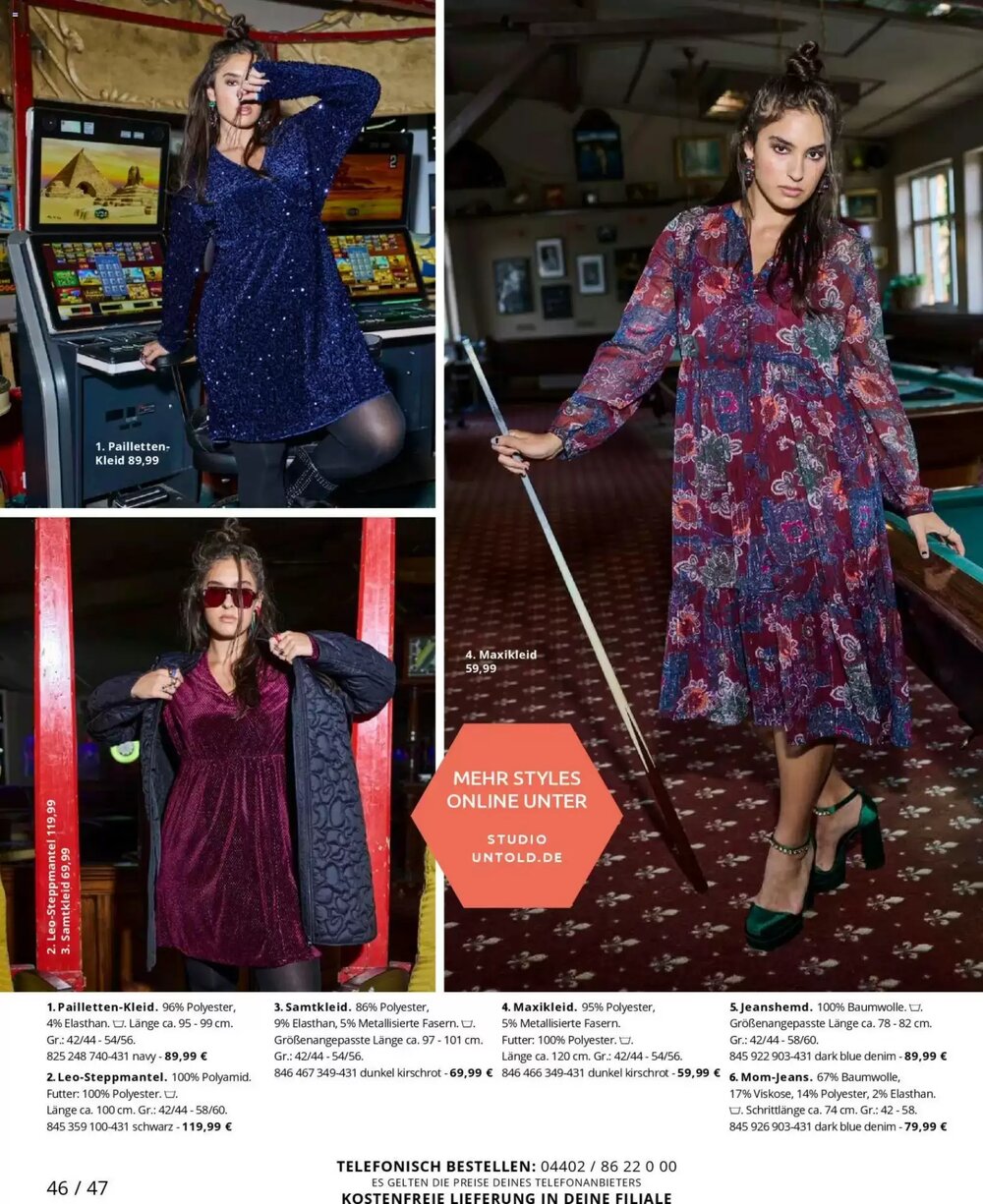 Ulla Popken Prospekt (ab 01.12.2025) zum Blättern - Seite 46