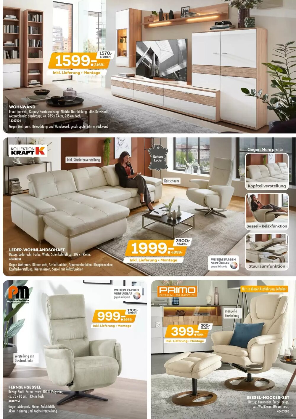 Möbel Kraft Prospekt (ab 02.12.2025) zum Blättern - Seite 3