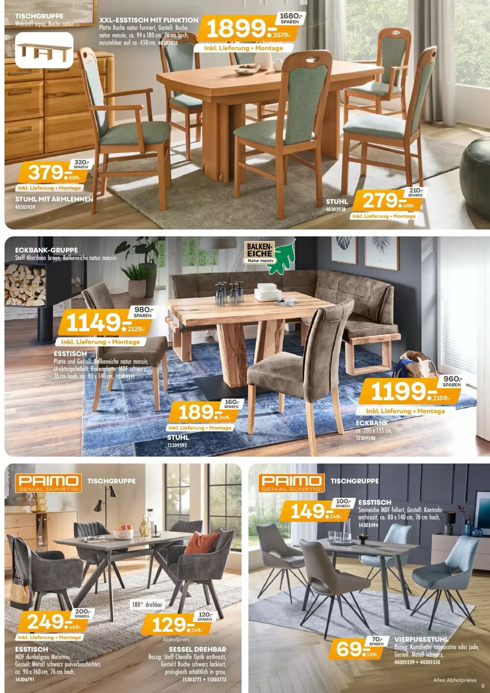 Möbel Kraft Prospekt (ab 02.12.2025) zum Blättern - Seite 9