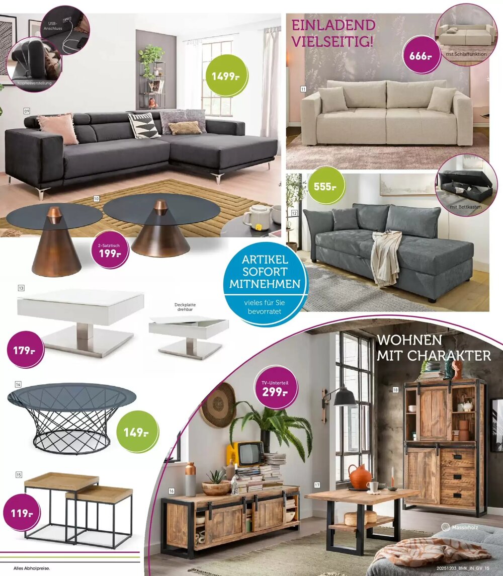 Möbel Martin Prospekt (ab 02.12.2025) zum Blättern - Seite 15