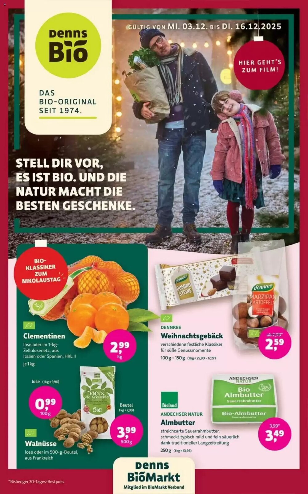 Denns BioMarkt Prospekt (ab 03.12.2025) zum Blättern - Seite 1