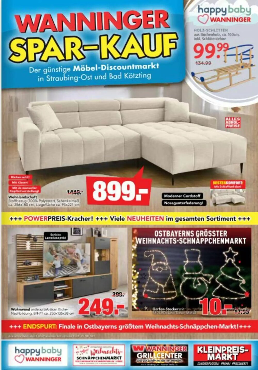 Möbel Wanninger Prospekt (ab 03.12.2025) zum Blättern - Seite 1