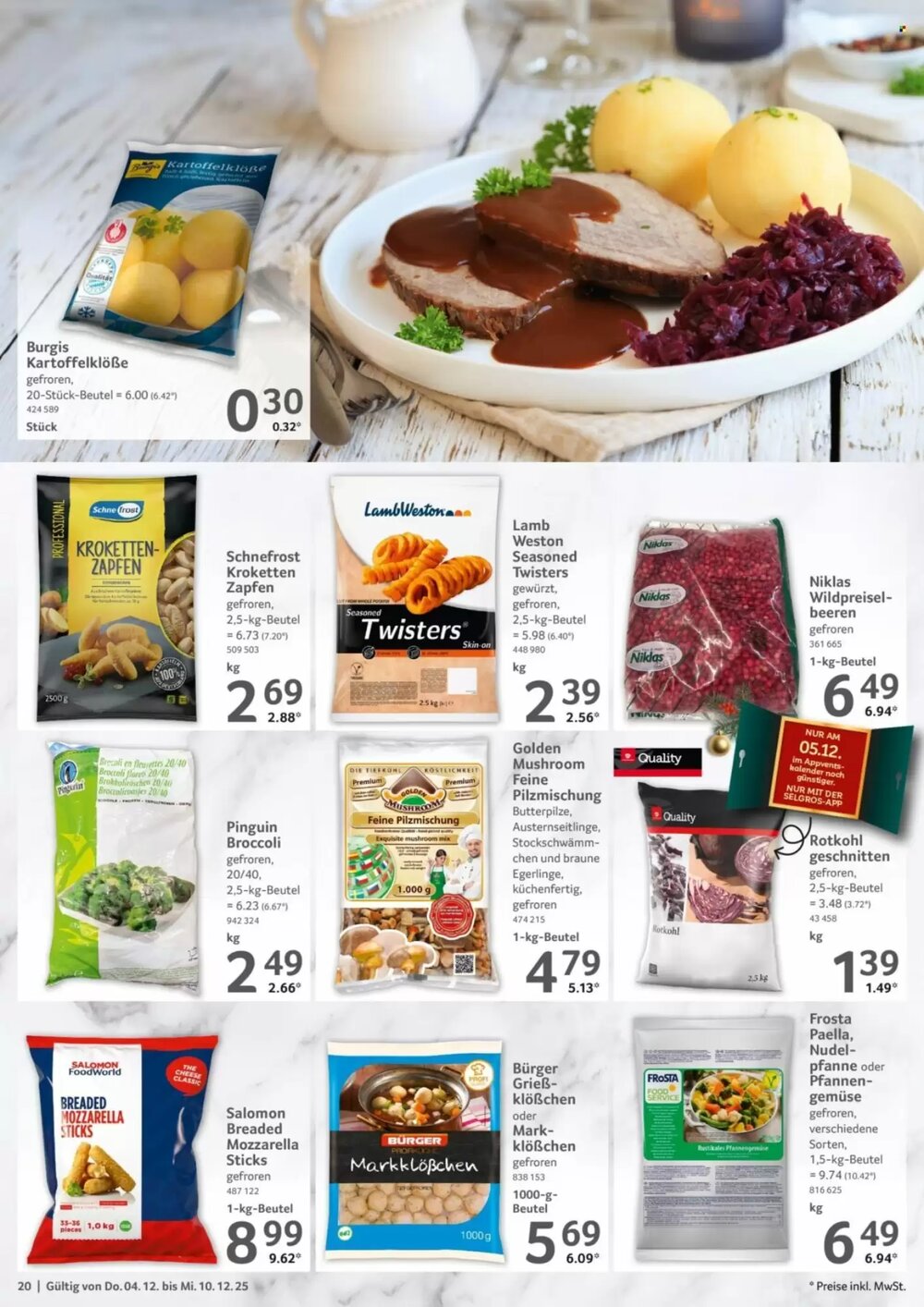 Selgros Prospekt (ab 04.12.2025) zum Blättern - Seite 20