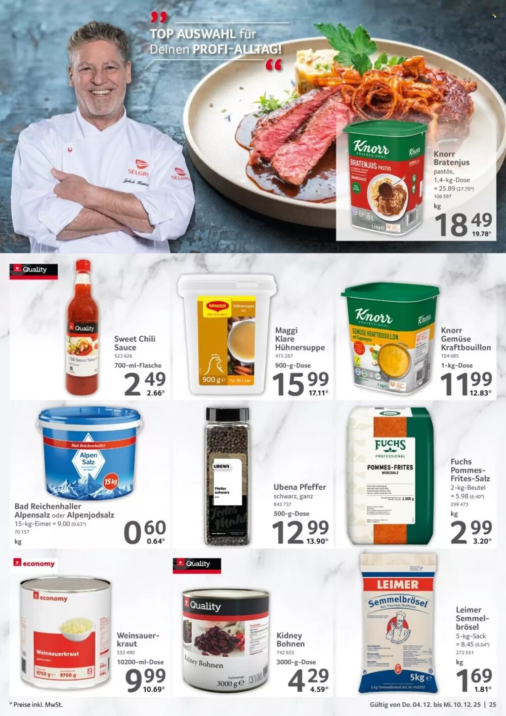 Selgros Prospekt (ab 04.12.2025) zum Blättern - Seite 25