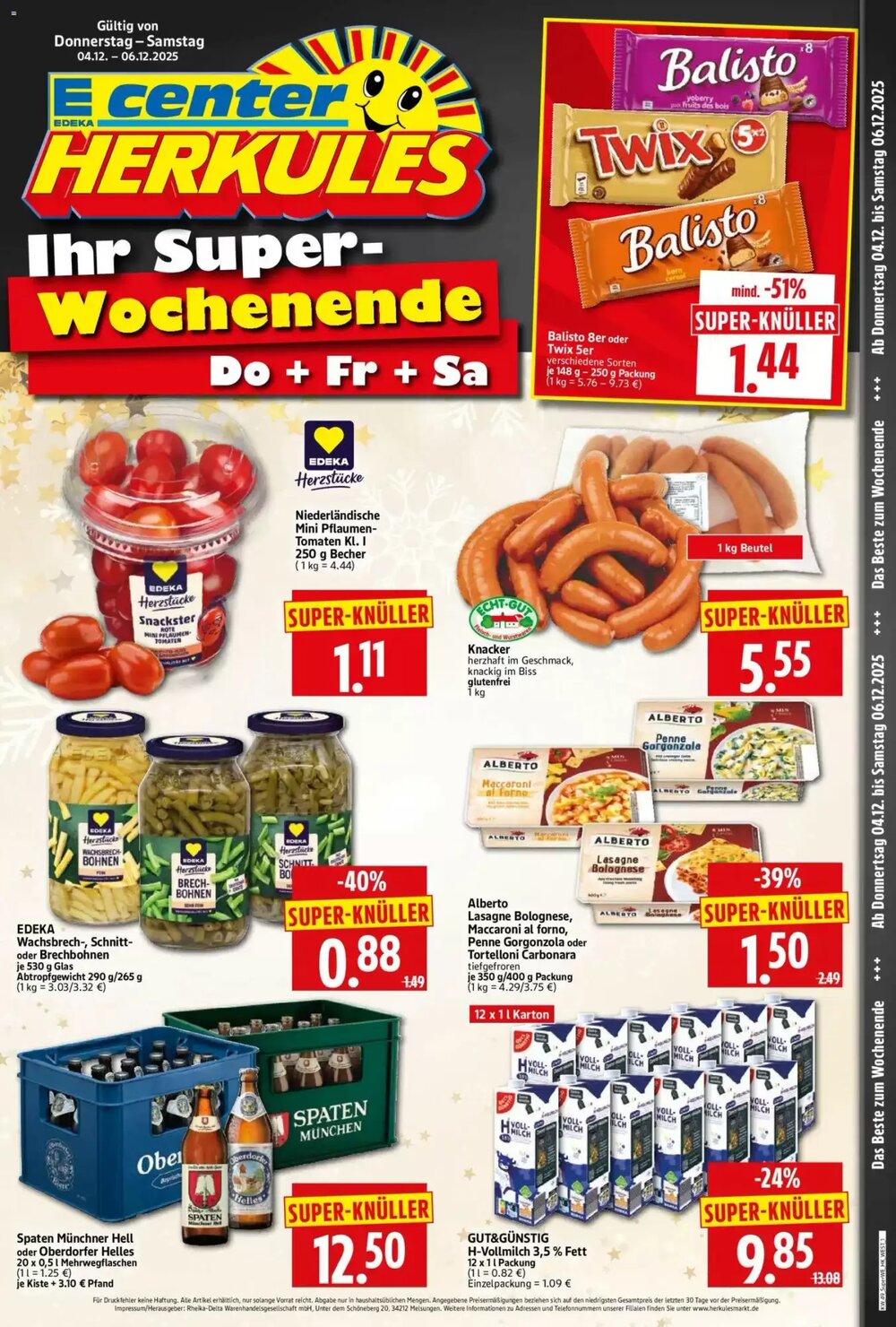 Edeka Herkules Prospekt (ab 04.12.2025) zum Blättern - Seite 1