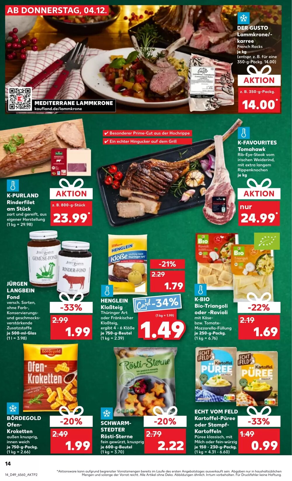 Kaufland Prospekt (ab 04.12.2025) zum Blättern - Seite 14