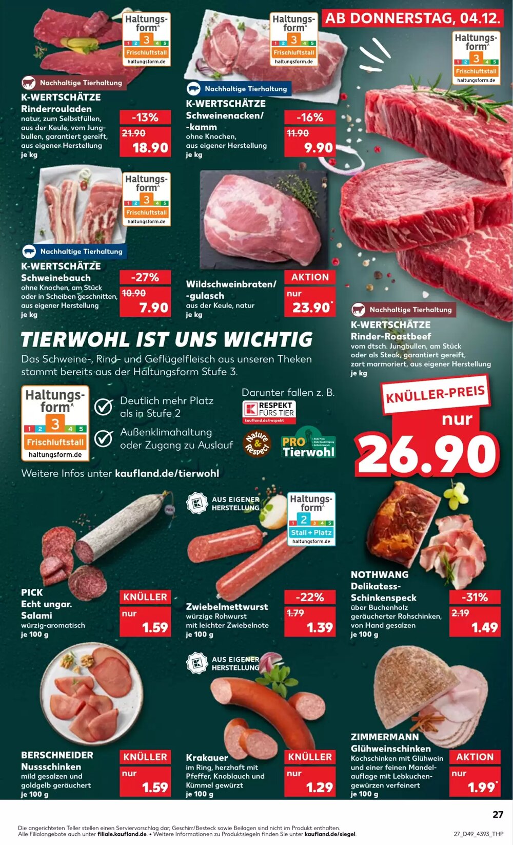 Kaufland Prospekt (ab 04.12.2025) zum Blättern - Seite 27