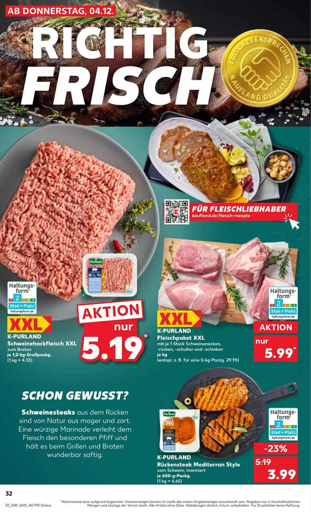 Kaufland Prospekt (ab 04.12.2025) zum Blättern - Seite 32