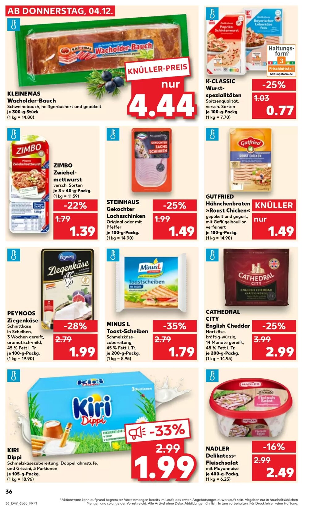 Kaufland Prospekt (ab 04.12.2025) zum Blättern - Seite 36