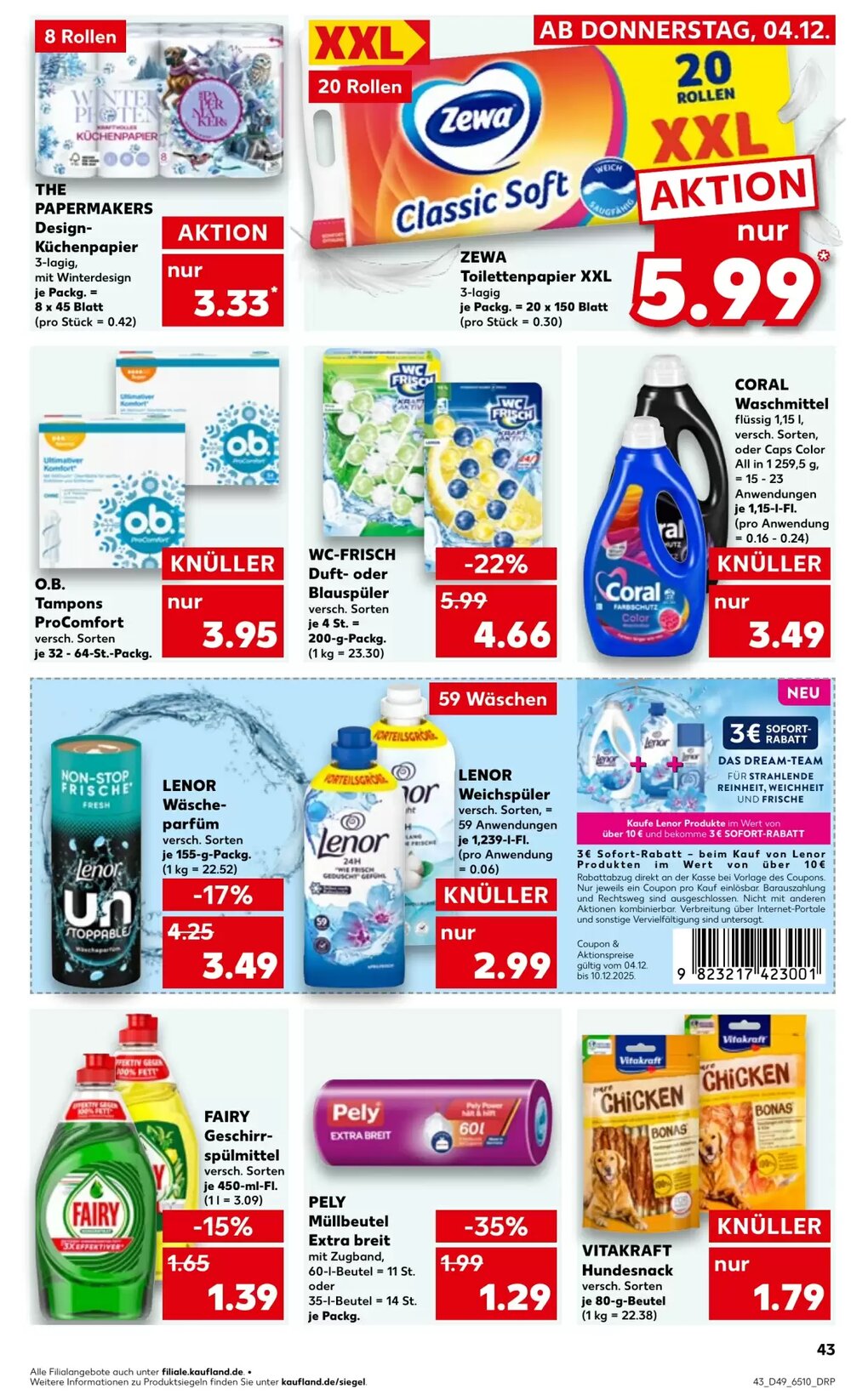Kaufland Prospekt (ab 04.12.2025) zum Blättern - Seite 43