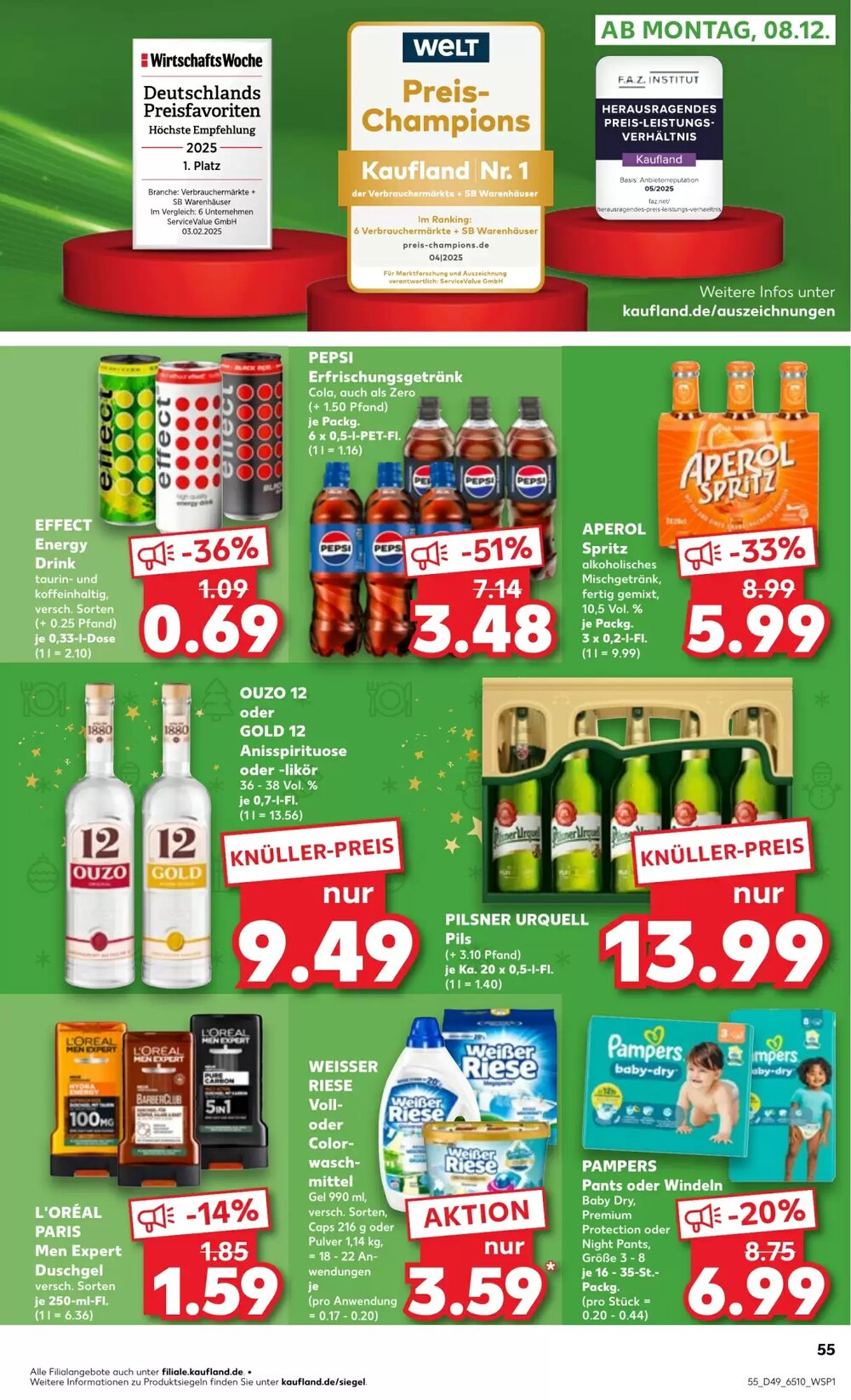 Kaufland Prospekt (ab 04.12.2025) zum Blättern - Seite 55