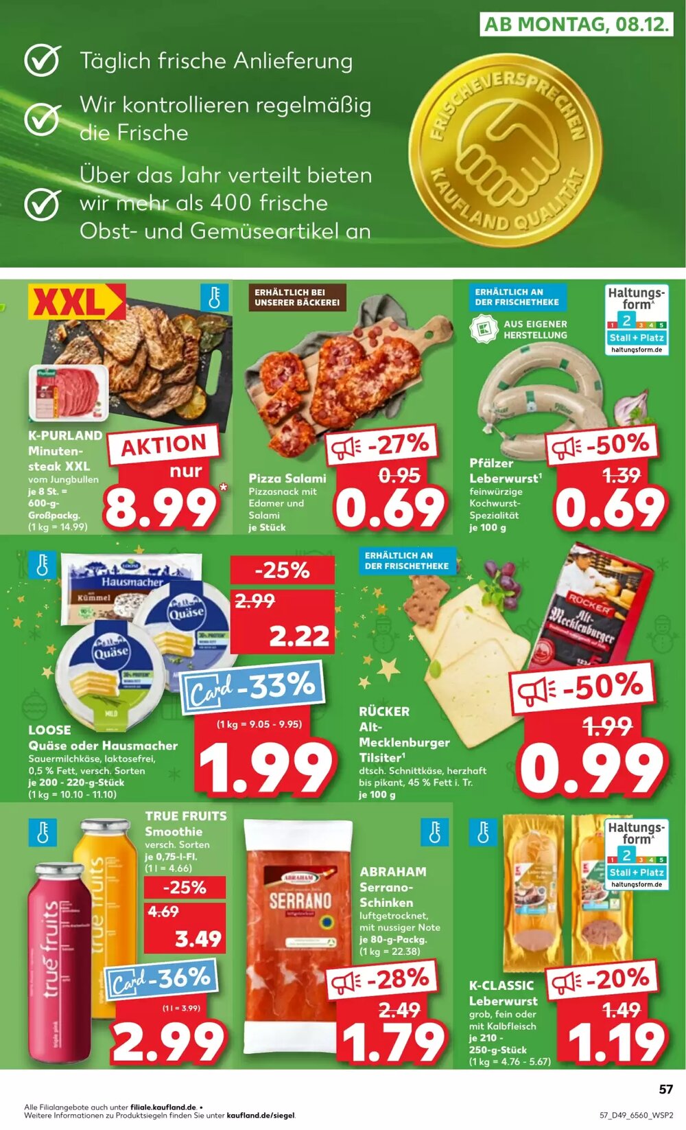 Kaufland Prospekt (ab 04.12.2025) zum Blättern - Seite 57