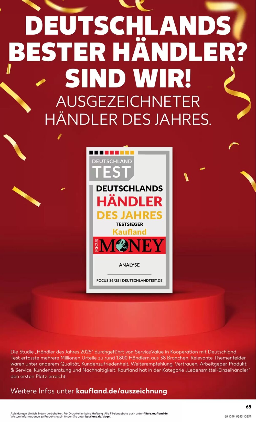 Kaufland Prospekt (ab 04.12.2025) zum Blättern - Seite 65