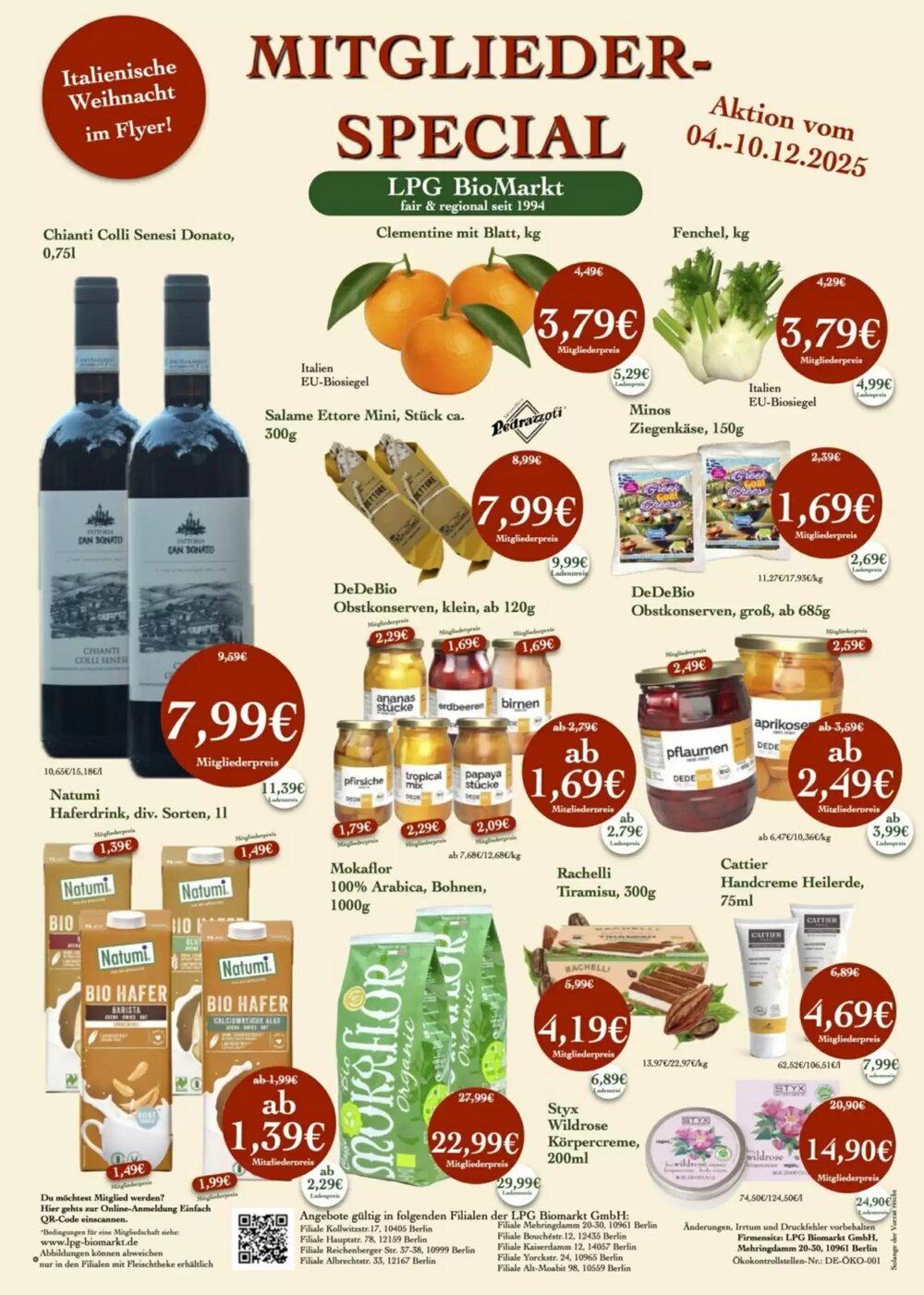 LPG Biomarkt Prospekt (ab 04.12.2025) zum Blättern - Seite 1