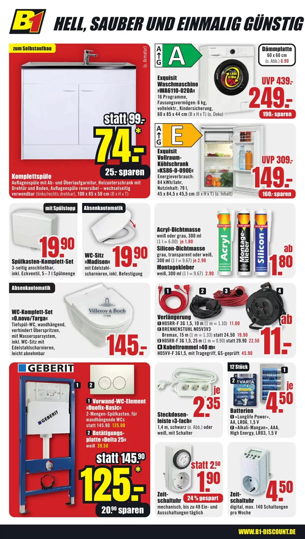 B1 Discount Baumarkt Prospekt (ab 06.12.2025) zum Blättern - Seite 2