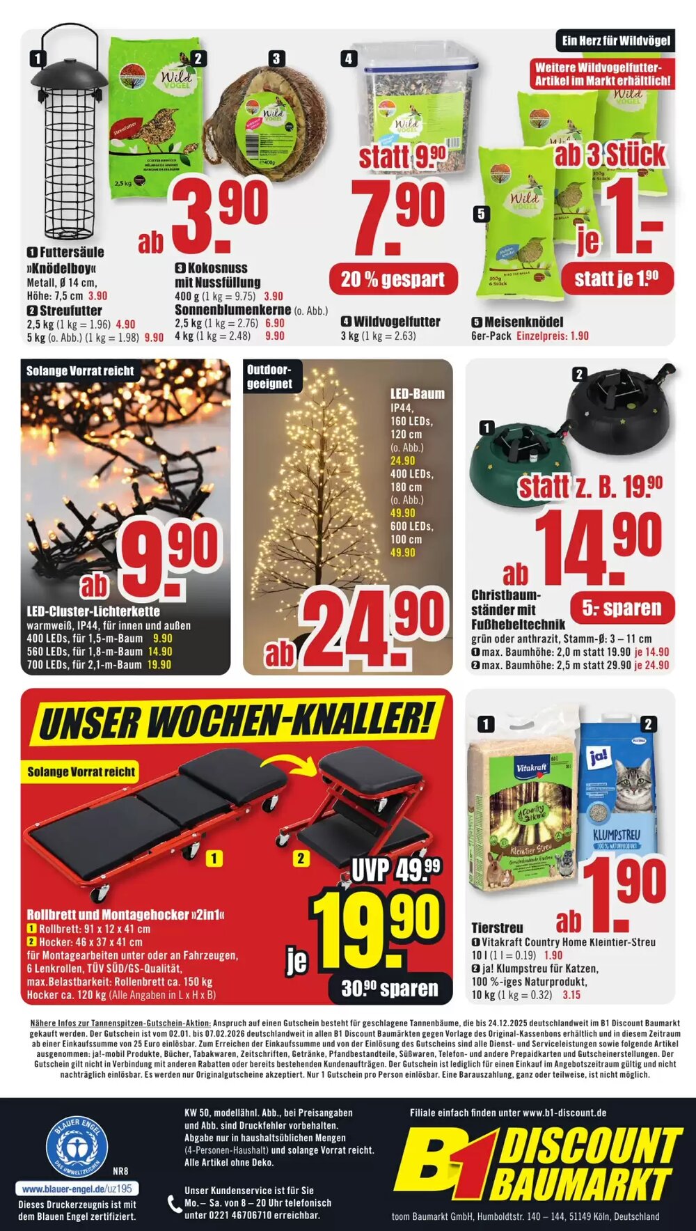 B1 Discount Baumarkt Prospekt (ab 06.12.2025) zum Blättern - Seite 8