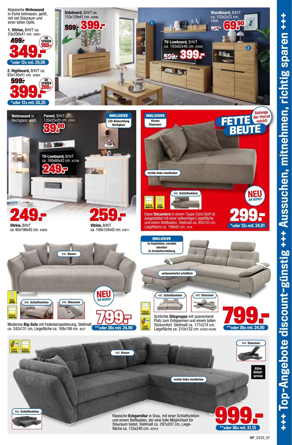 Möbelpiraten Prospekt (ab 06.12.2025) zum Blättern - Seite 7
