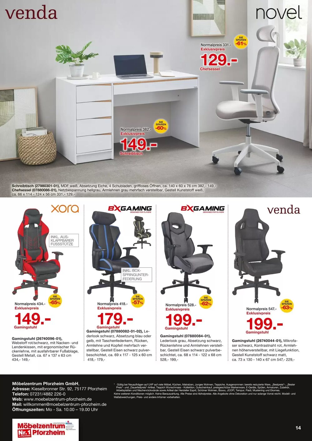 Möbelzentrum Pforzheim Prospekt (ab 06.12.2025) zum Blättern - Seite 14