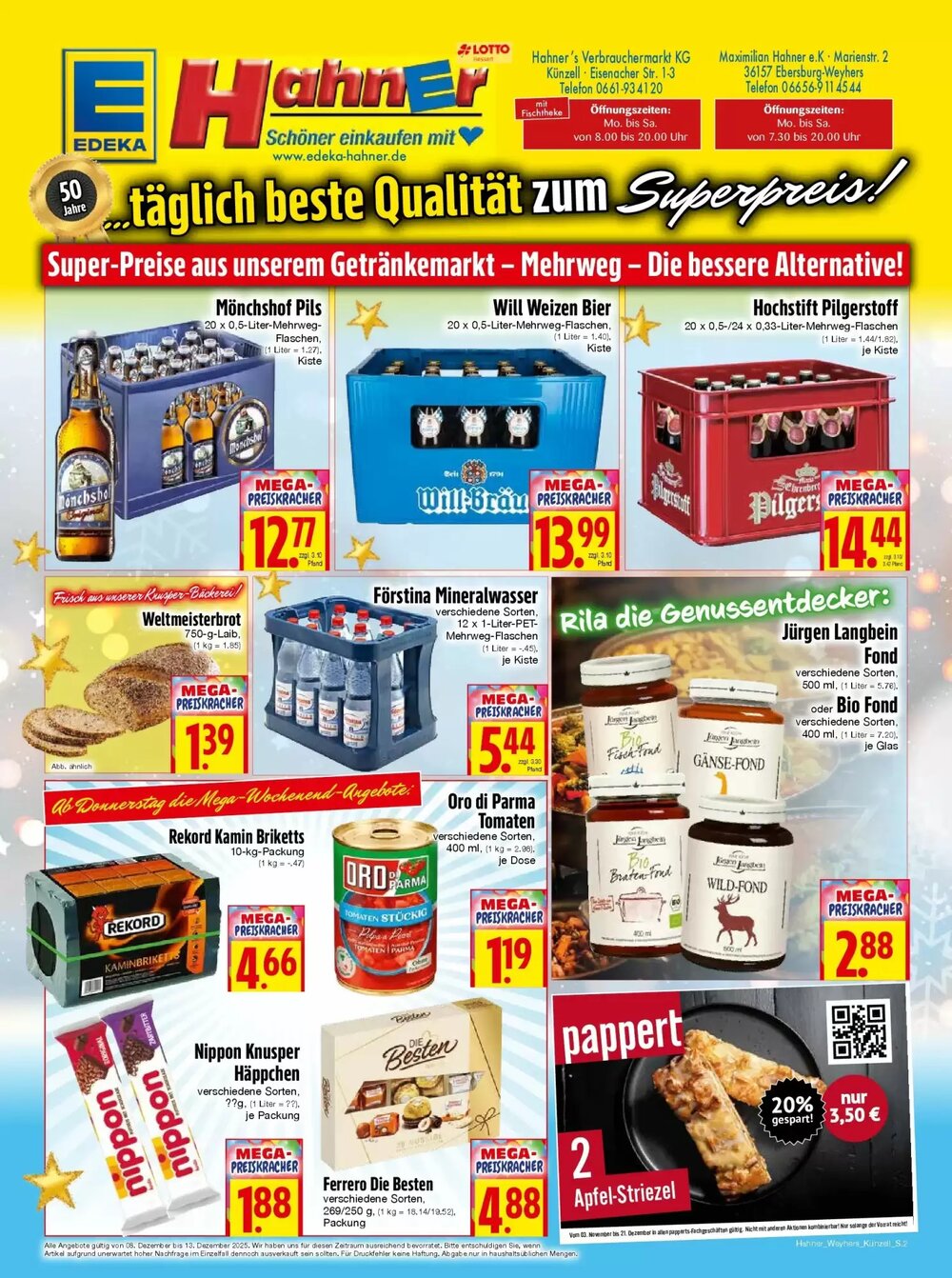 EDEKA Hahner Prospekt (ab 07.12.2025) zum Blättern - Seite 2