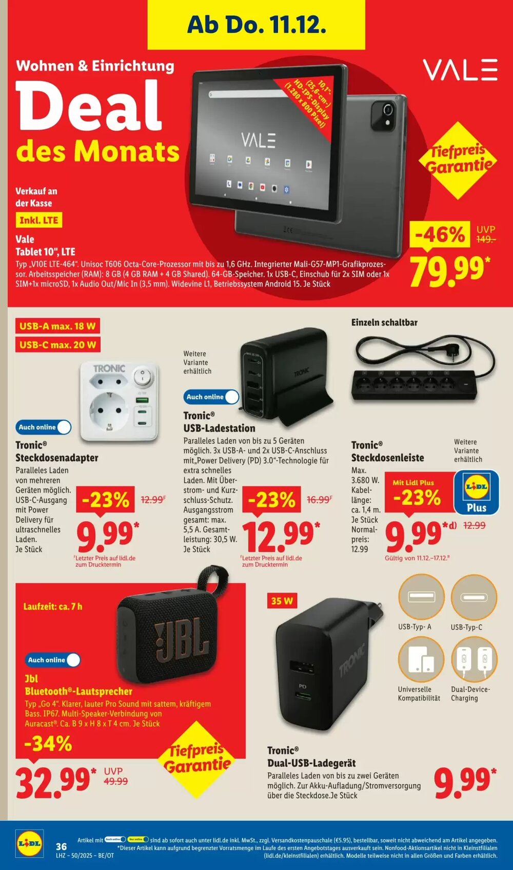 Lidl Prospekt (ab 08.12.2025) zum Blättern - Seite 50