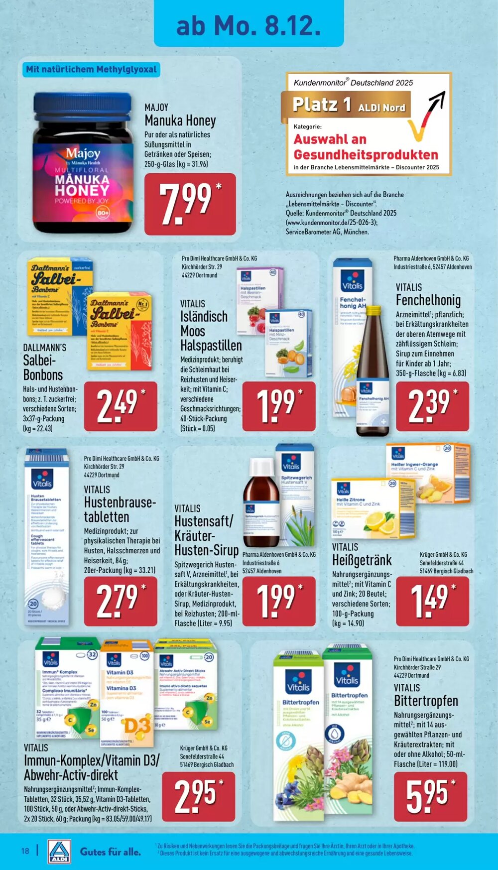 Aldi Nord Prospekt (ab 08.12.2025) zum Blättern - Seite 18