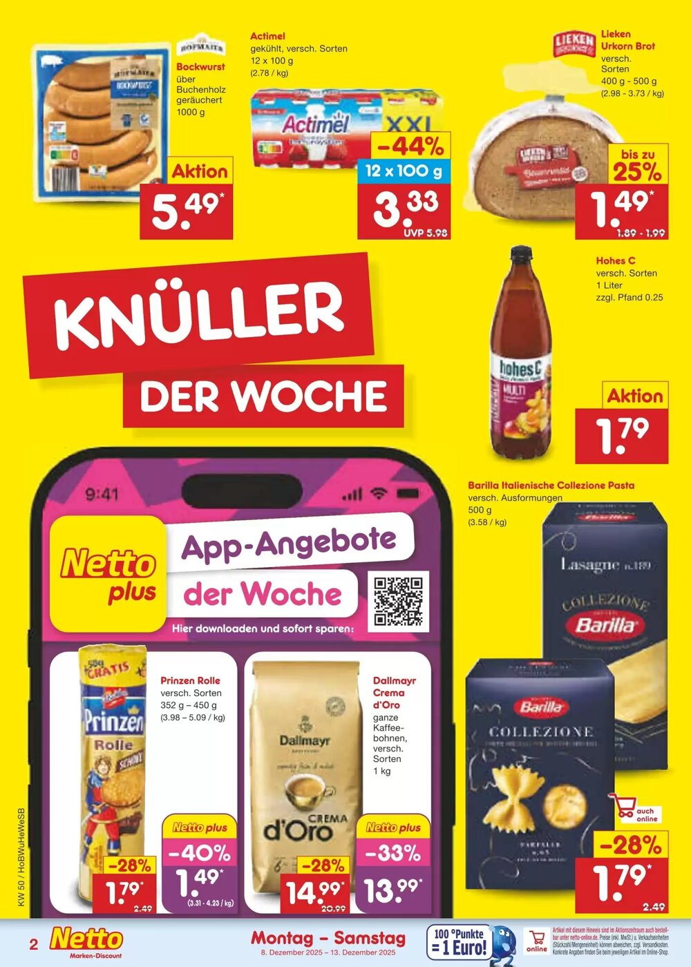 Netto Marken-Discount Prospekt (ab 08.12.2025) zum Blättern - Seite 2
