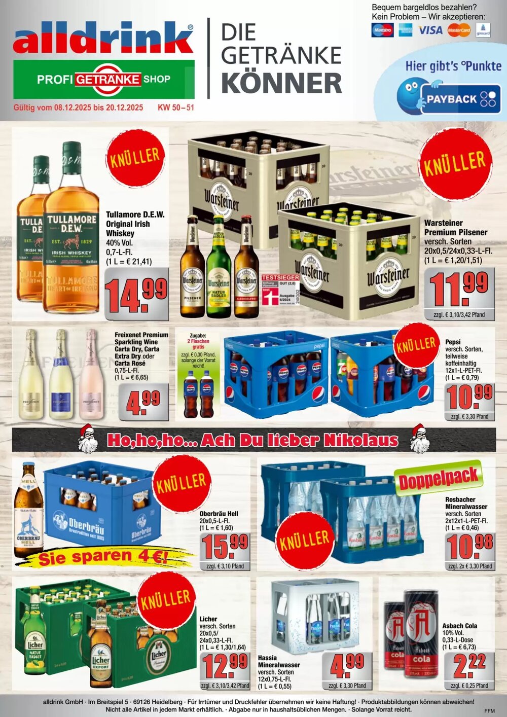 alldrink Prospekt (ab 08.12.2025) zum Blättern - Seite 1