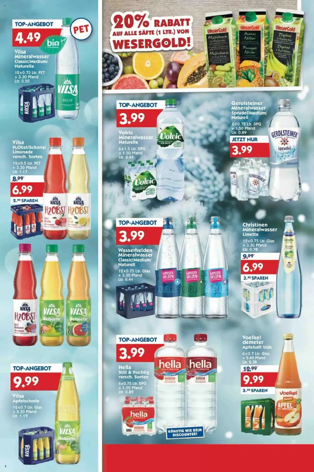 Hol'ab Getränkemarkt Prospekt (ab 08.12.2025) zum Blättern - Seite 4