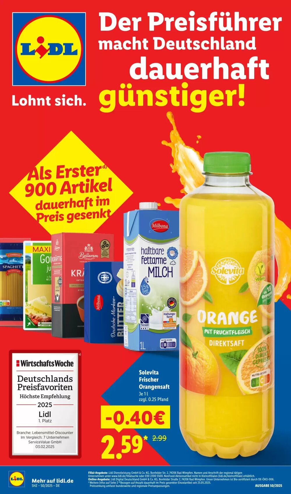 Lidl Prospekt (ab 08.12.2025) zum Blättern - Seite 1
