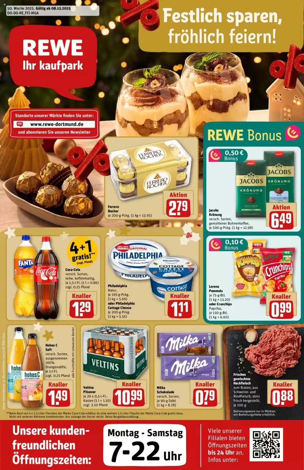 REWE Kaufpark Prospekt (ab 08.12.2025) zum Blättern - Seite 1