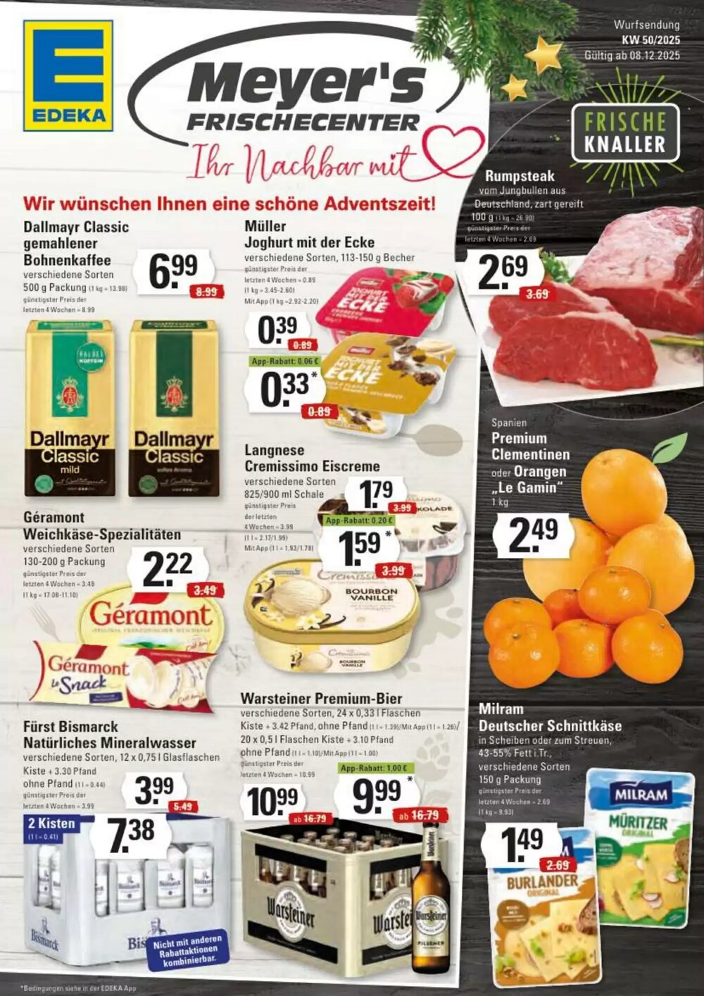 Meyer's Frischemarkt Prospekt (ab 08.12.2025) zum Blättern - Seite 1