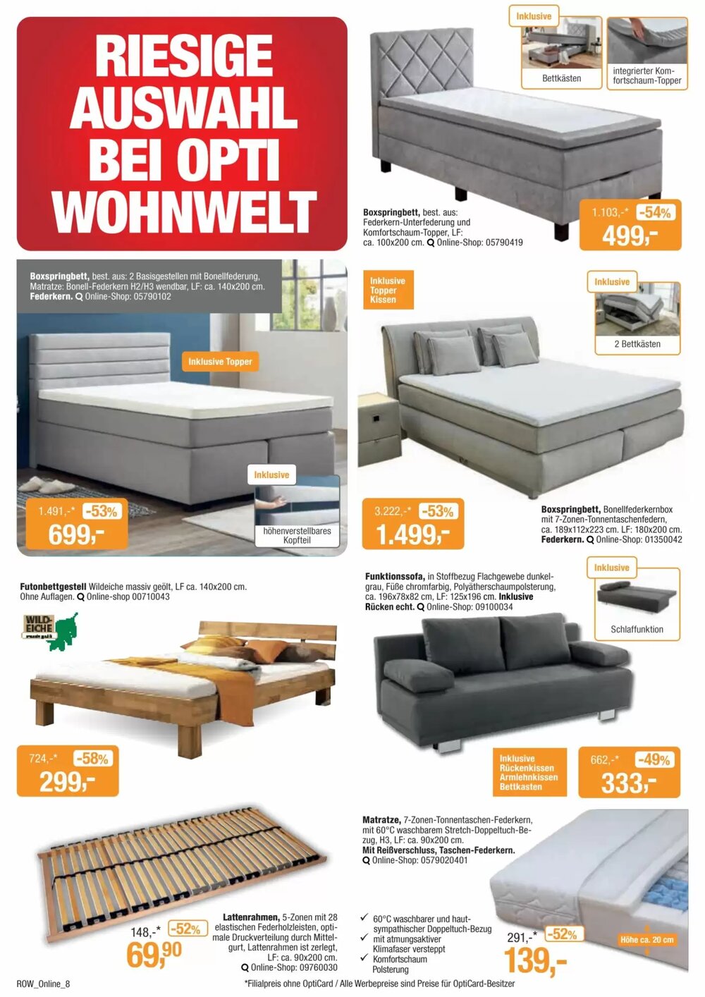 Opti Wohnwelt Prospekt (ab 09.12.2025) zum Blättern - Seite 8