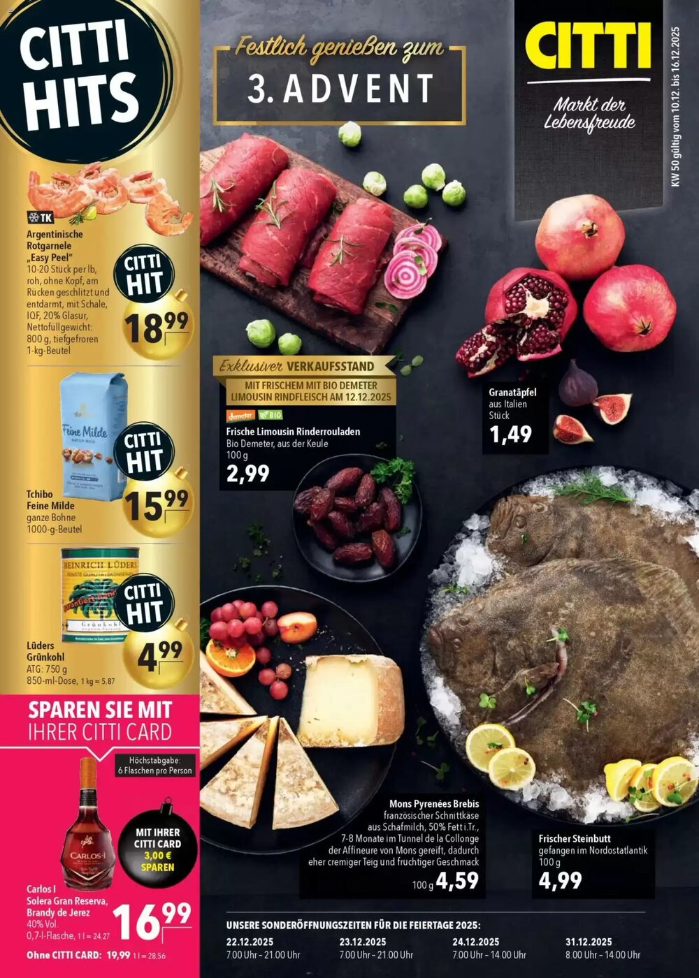 CITTI Markt Prospekt (ab 10.12.2025) zum Blättern - Seite 1