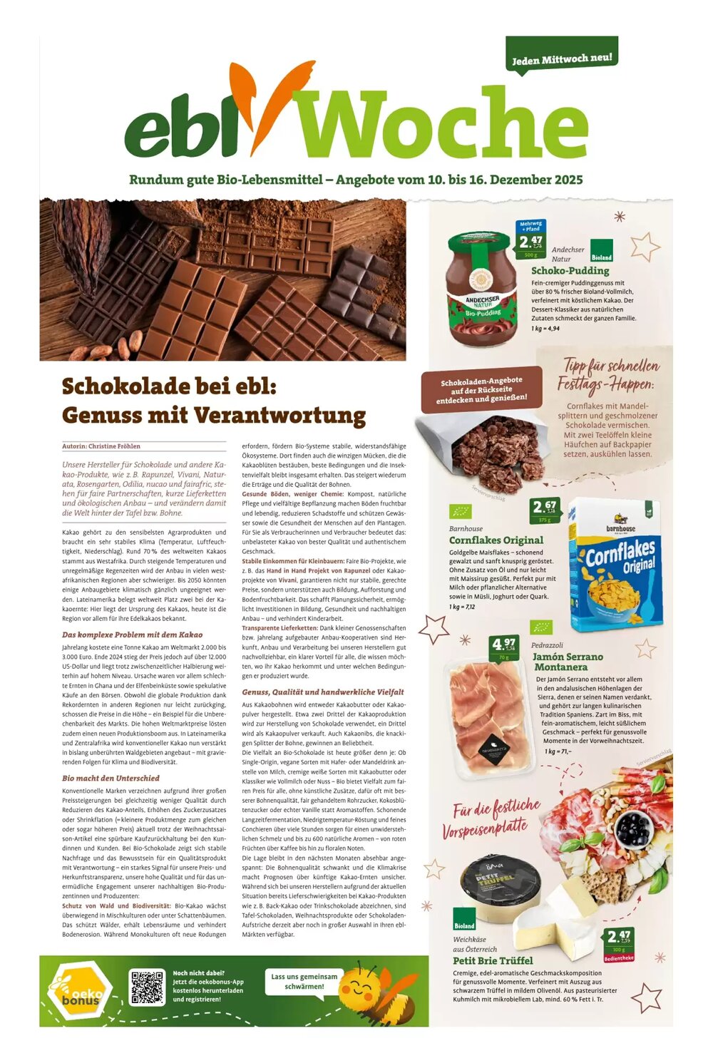 Ebl Naturkost Prospekt (ab 10.12.2025) zum Blättern - Seite 1